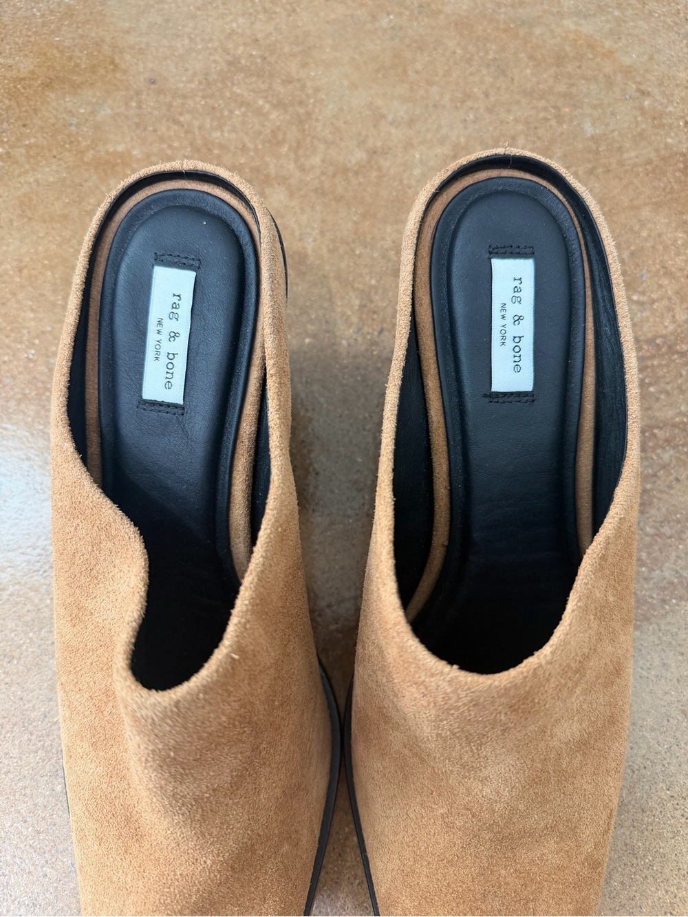 Rag & Bone Joni Suede Mule Brownwood Suede Block Heel EU 41 / US 10.5 - Picture 3 of 8